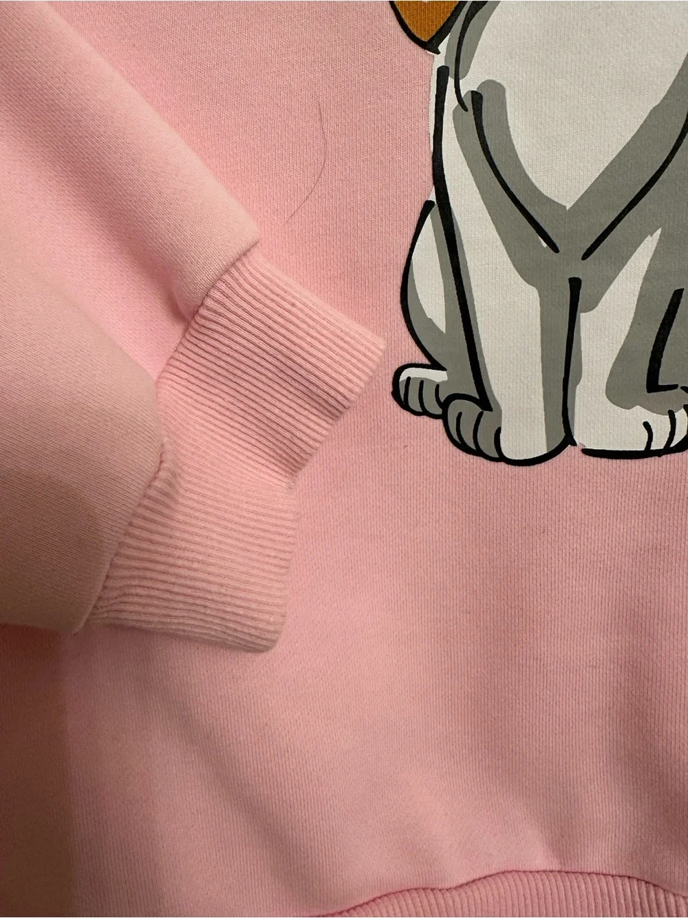 Sweatshirt Pink Cat Graphic  - Cute Kitten Pullover Marie size 10 year